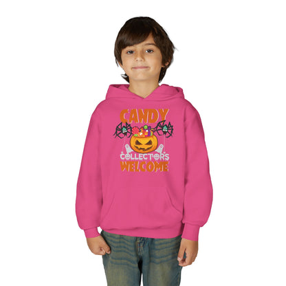 Youth Heavy Blend Hooded Sweatshirt - Candy collectors by super kiddo Printify