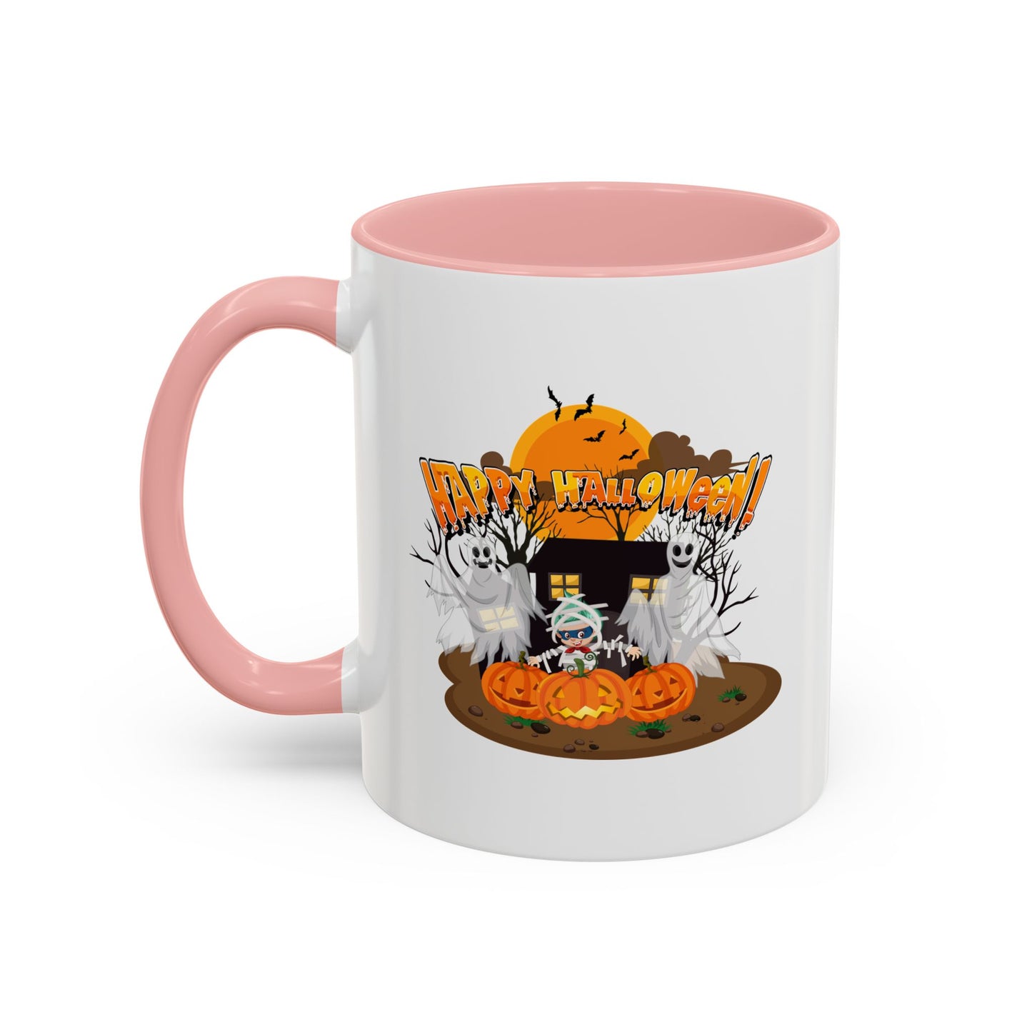 Accent Coffee Mug - Super kiddo with ghost