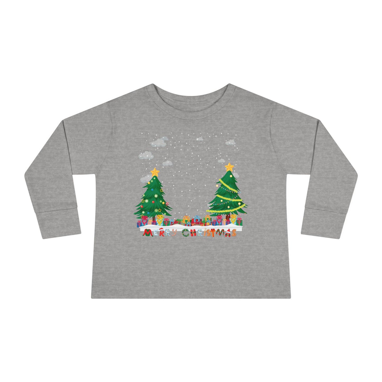 Toddler Long Sleeve Tee - Christmas and snowing - [[{"value":"Wonderwear Kid"}]]