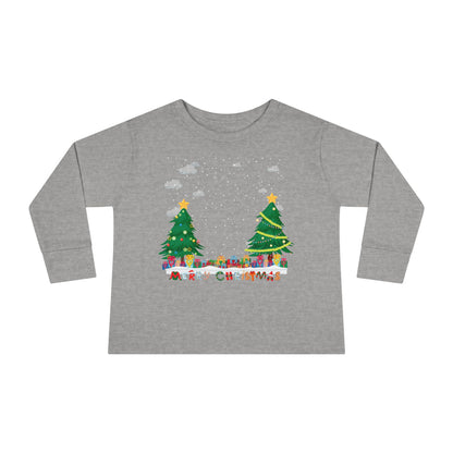 Toddler Long Sleeve Tee - Christmas and snowing - [[{"value":"Wonderwear Kid"}]]