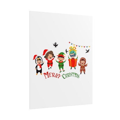 Rolled Posters - Merry christmas by super kiddo and friends - [[{"value":"Wonderwear Kid"}]]