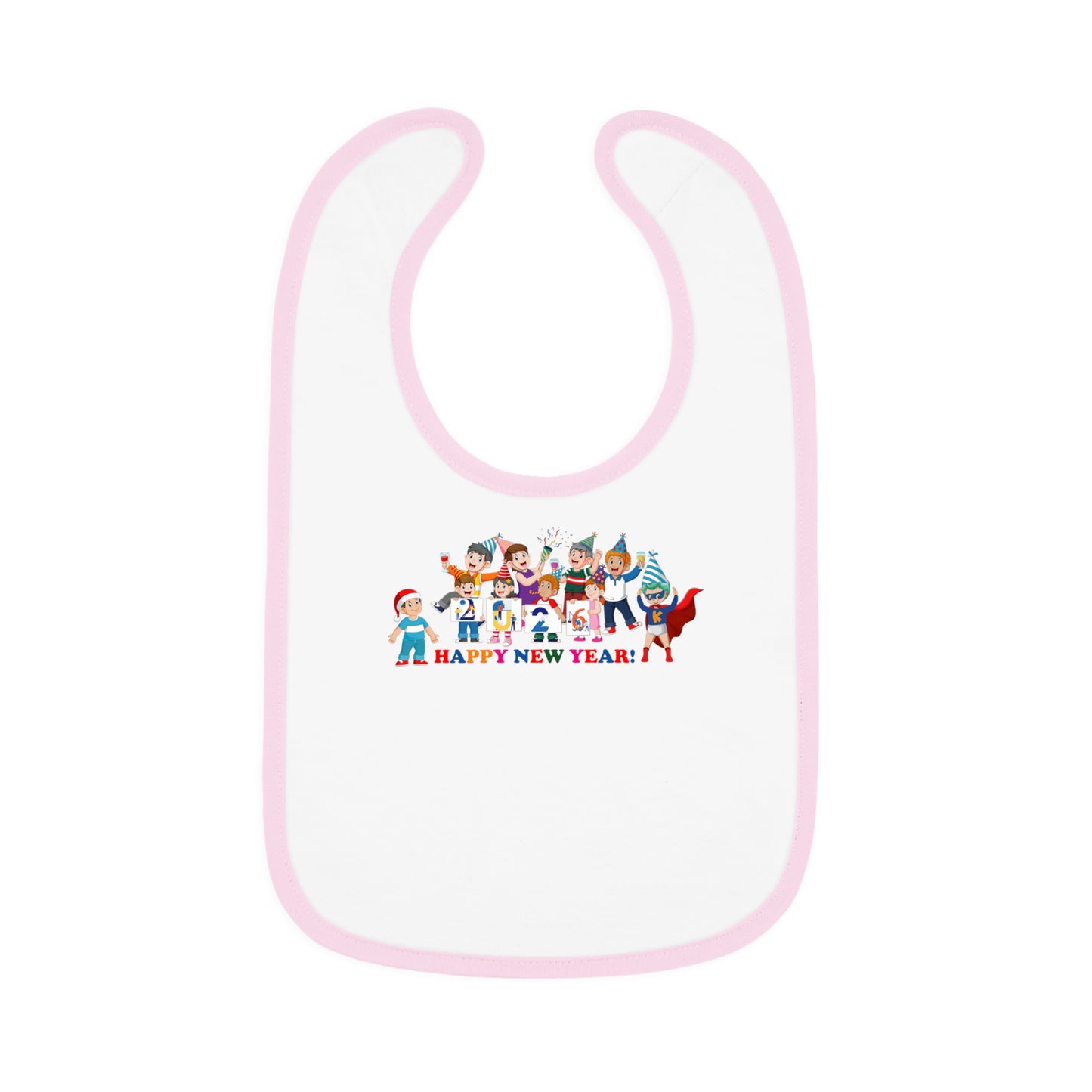 Baby Bib - Happy new year from super kiddo