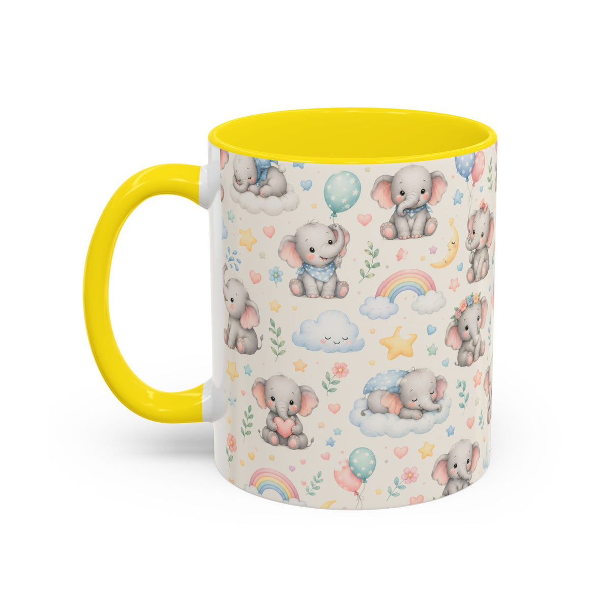 Accent Coffee Mug  (11/15 oz) - Baby Elephant Nursery