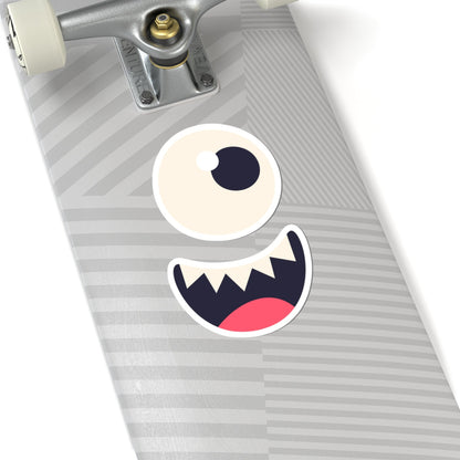 Kiss-Cut Vinyl Decals - Monsters face Printify