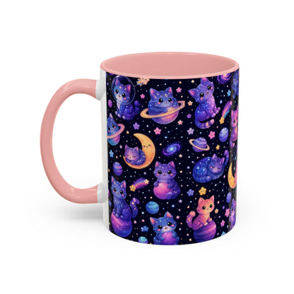 Accent Coffee Mug (11/15 oz) - Galaxy cats