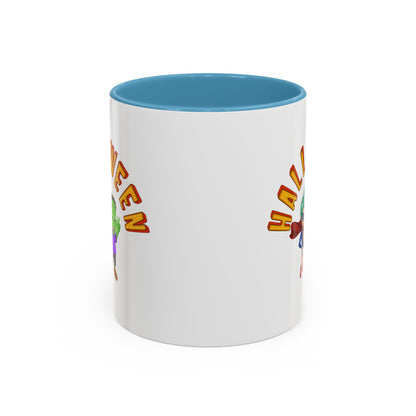 Accent Coffee Mug - Holloween with super kiddo Printify