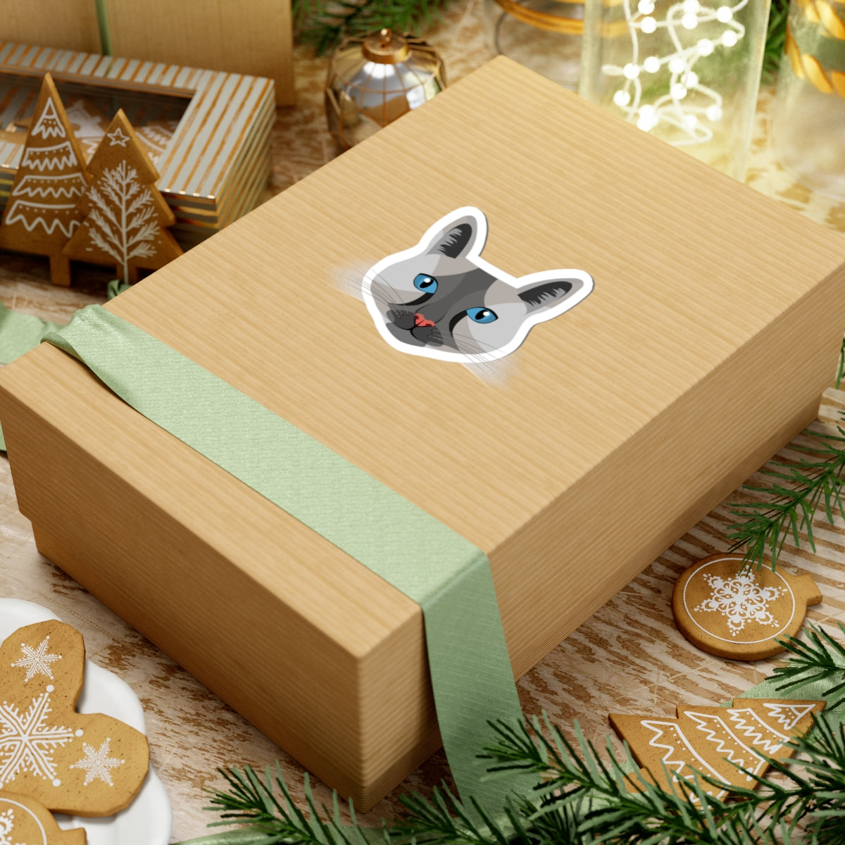 Kiss-Cut Stickers - Maine coon