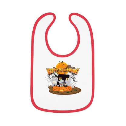 Baby Bib - Super kiddo with ghost - [[{"value":"Wonderwear Kid"}]]