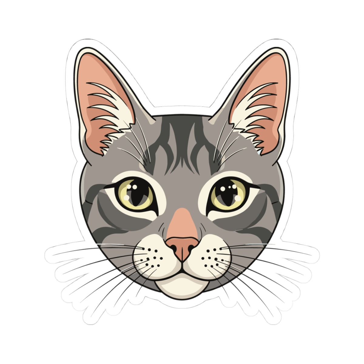 Kiss-Cut Stickers - Maine coon head
