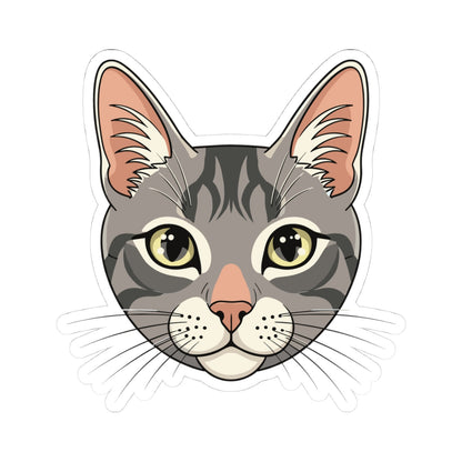 Kiss-Cut Stickers - Maine coon head Printify