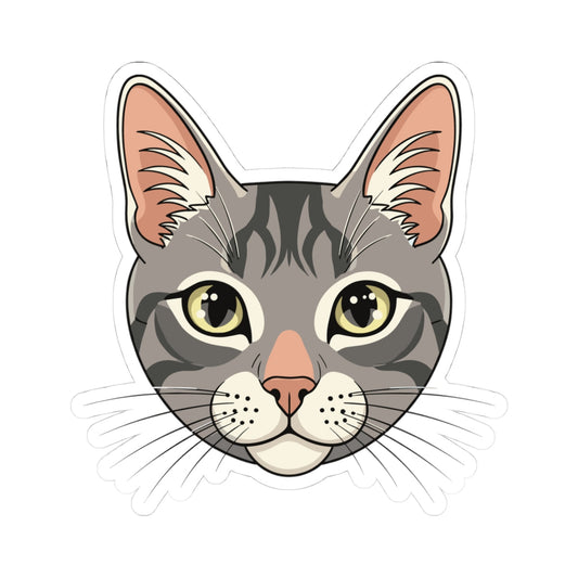 Kiss-Cut Stickers - Maine coon head Printify