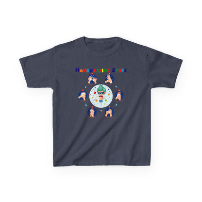 Kids Heavy Cotton™ Tee - Super kiddo how to wash hand properly - [[{"value":"Wonderwear Kid"}]]