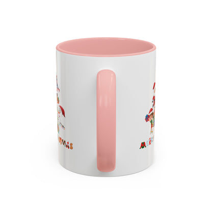 Accent Coffee Mug - Super kiddo making christmas tree with text - [[{"value":"Wonderwear Kid"}]]