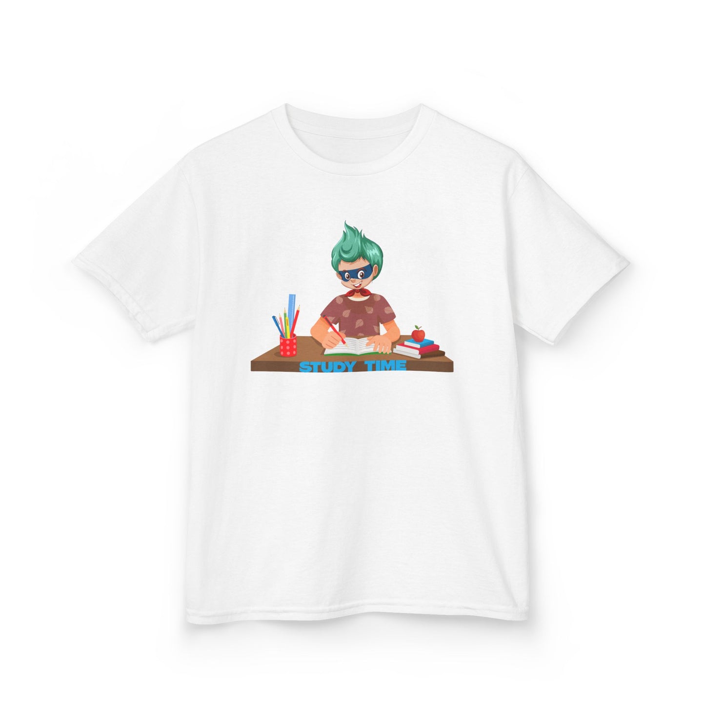 Kids Heavy Cotton™ Tee - Super kiddo studying - [[{"value":"Wonderwear Kid"}]]