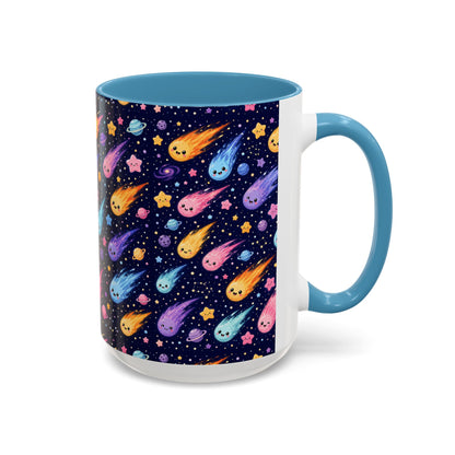 Accent Coffee Mug  (11/15 oz) - Cosmic Comet