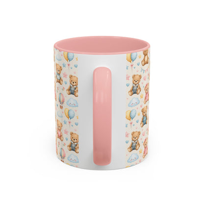 Accent Coffee Mug  (11/15 oz) - Pastel Teddy Bear Nursery