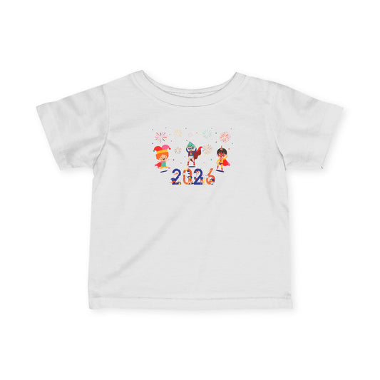 Infant Fine Jersey Tee - Super kiddo and other hero - [[{"value":"Wonderwear Kid"}]]