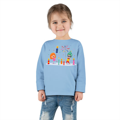 Toddler Long Sleeve Tee - Super kiddo lighting fireworks - [[{"value":"Wonderwear Kid"}]]