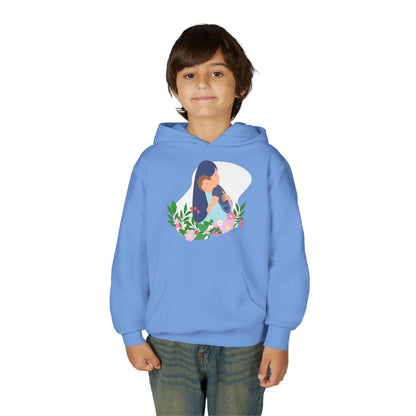 Youth Heavy Blend Hooded Sweatshirt - Mothers love Printify