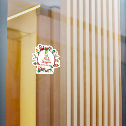 Christmas Kiss-Cut Vinyl Decals – We wish you a merry christmas - [[{"value":"Wonderwear Kid"}]]