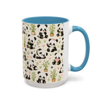 Accent Coffee Mug  (11/15 oz) - baby pandas