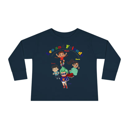 Toddler Long Sleeve Tee - Leo & Friends - Learning and growing - [[{"value":"Wonderwear Kid"}]]