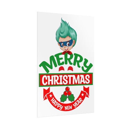 Rolled Posters - Merry chridtmas from super kiddo - [[{"value":"Wonderwear Kid"}]]