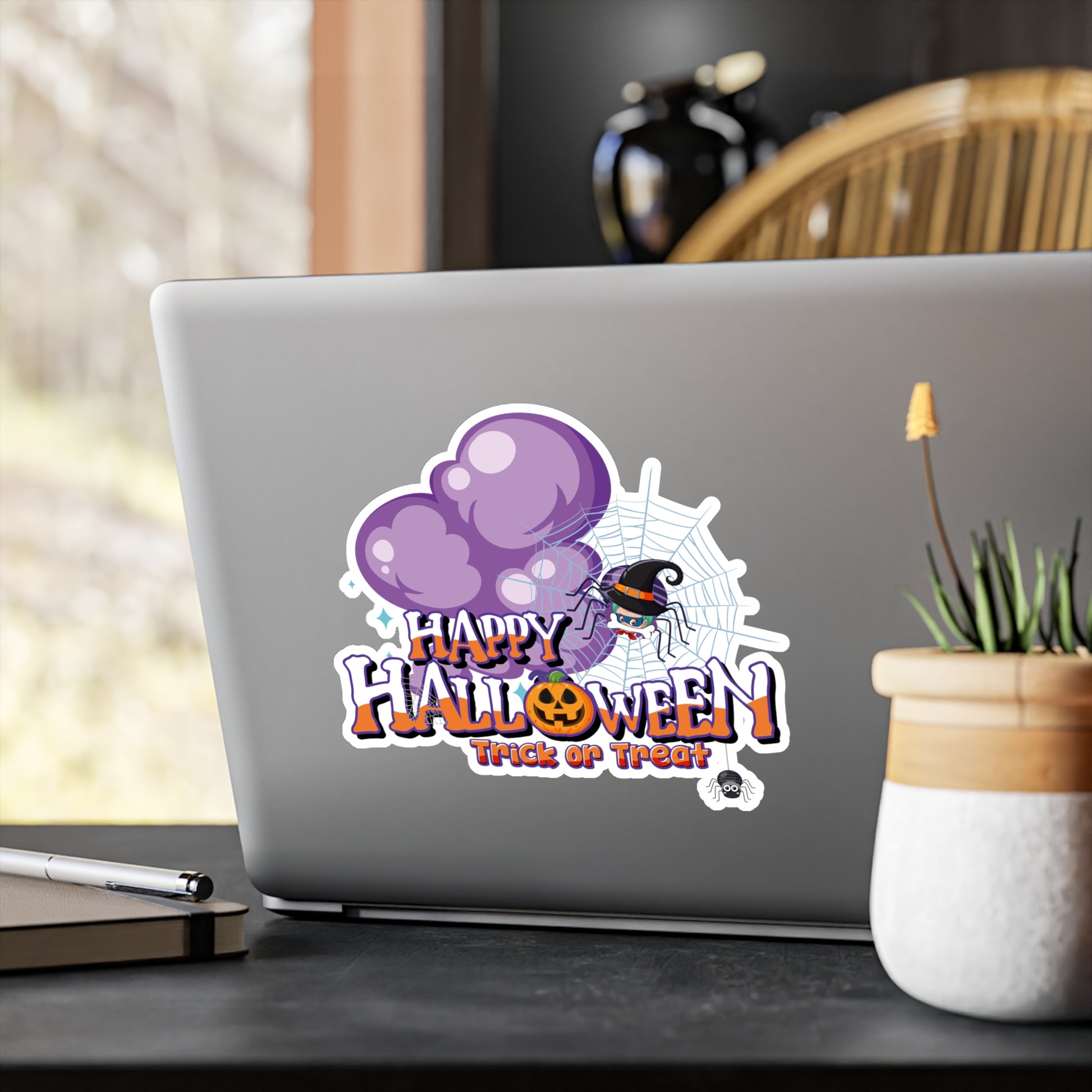 Halloween Kiss-Cut Vinyl Decals – Happy holloween - spider kiddo - [[{"value":"Wonderwear Kid"}]]
