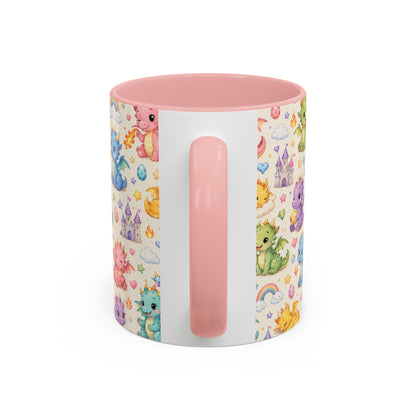 Accent Coffee Mug  (11/15 oz) - Baby Dragon Fantasy