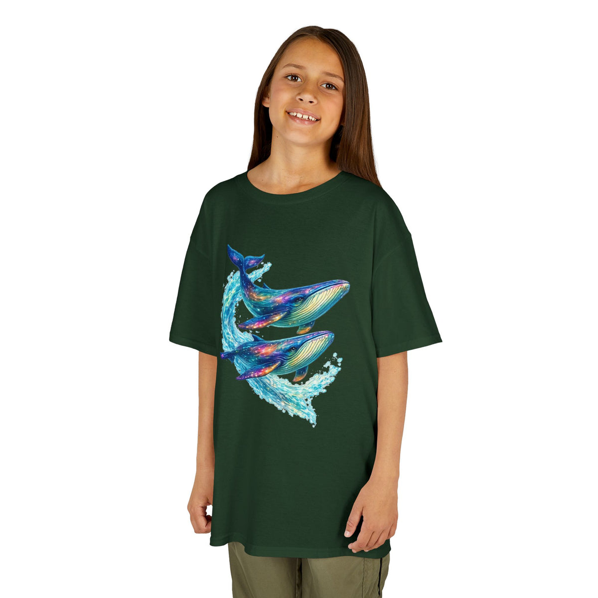 Kids Heavy Cotton™ Tee - vibrant whales