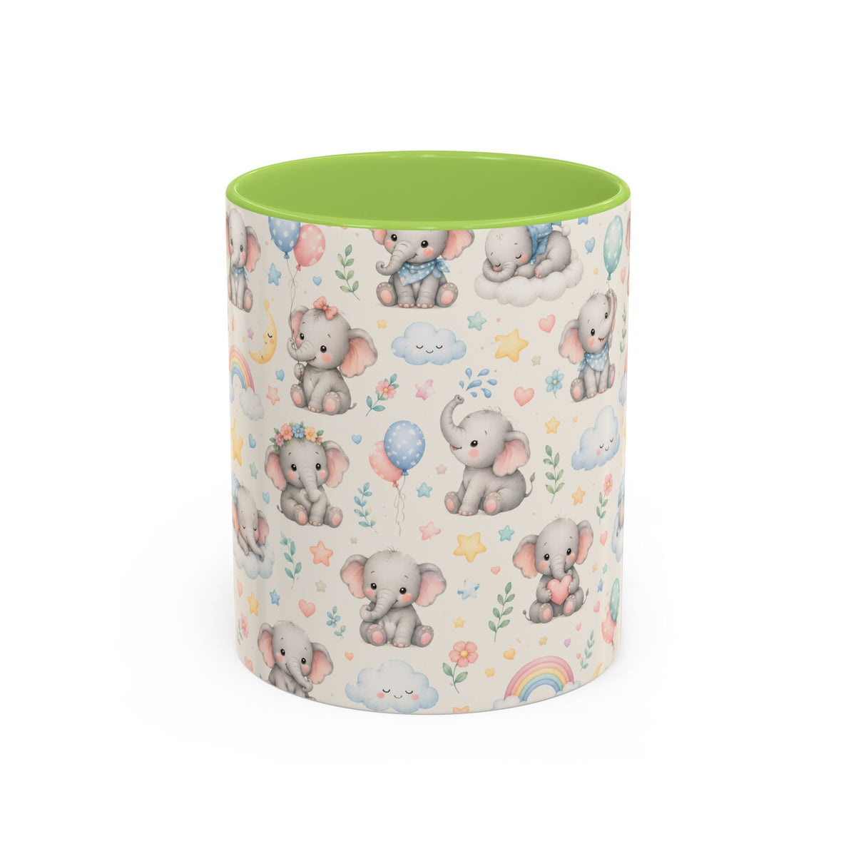 Accent Coffee Mug  (11/15 oz) - Baby Elephant Nursery