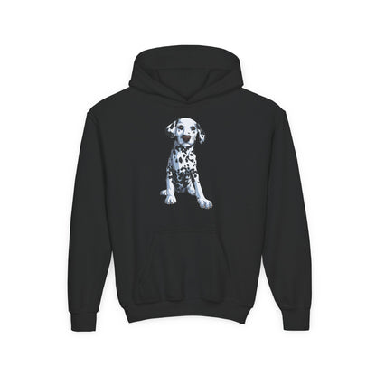 Youth Heavy Blend Hooded Sweatshirt - Dalmatian Printify