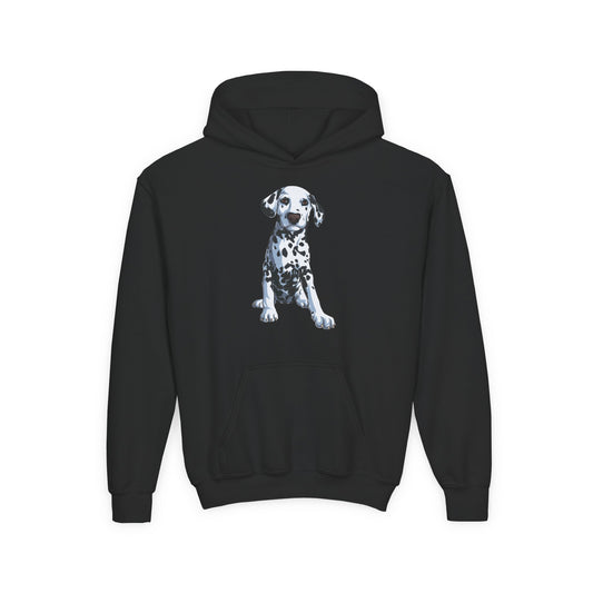 Youth Heavy Blend Hooded Sweatshirt - Dalmatian Printify