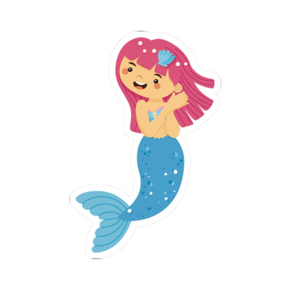 Kiss-Cut Stickers - mermaid blue tail Printify