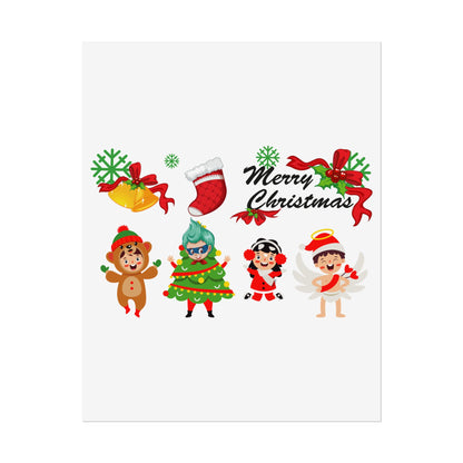 Rolled Posters - Merry christmas from super kid - [[{"value":"Wonderwear Kid"}]]