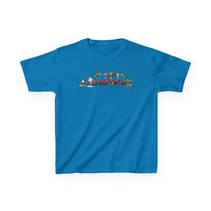 Kids Heavy Cotton™ Tee - Christmas with santa claus and friends - [[{"value":"Wonderwear Kid"}]]