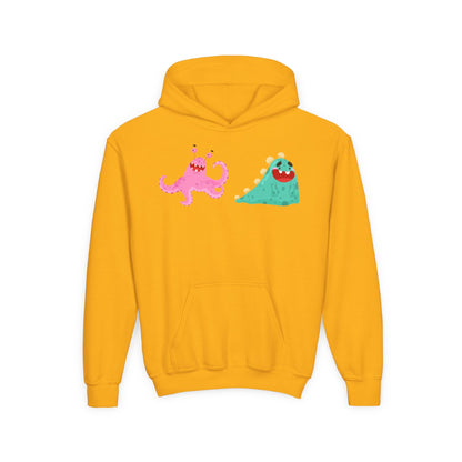 Youth Heavy Blend Hooded Sweatshirt - Joyful monster Printify