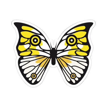 Kiss-Cut Stickers - Yellow Butterfly Printify