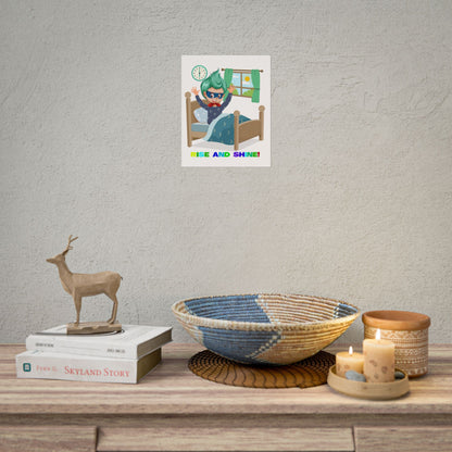 Rolled Posters - Super kiddo teaches us to wake up early - [[{"value":"Wonderwear Kid"}]]