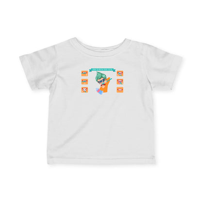 Infant Fine Jersey Tee - Super kiddo how to brush teeth - [[{"value":"Wonderwear Kid"}]]