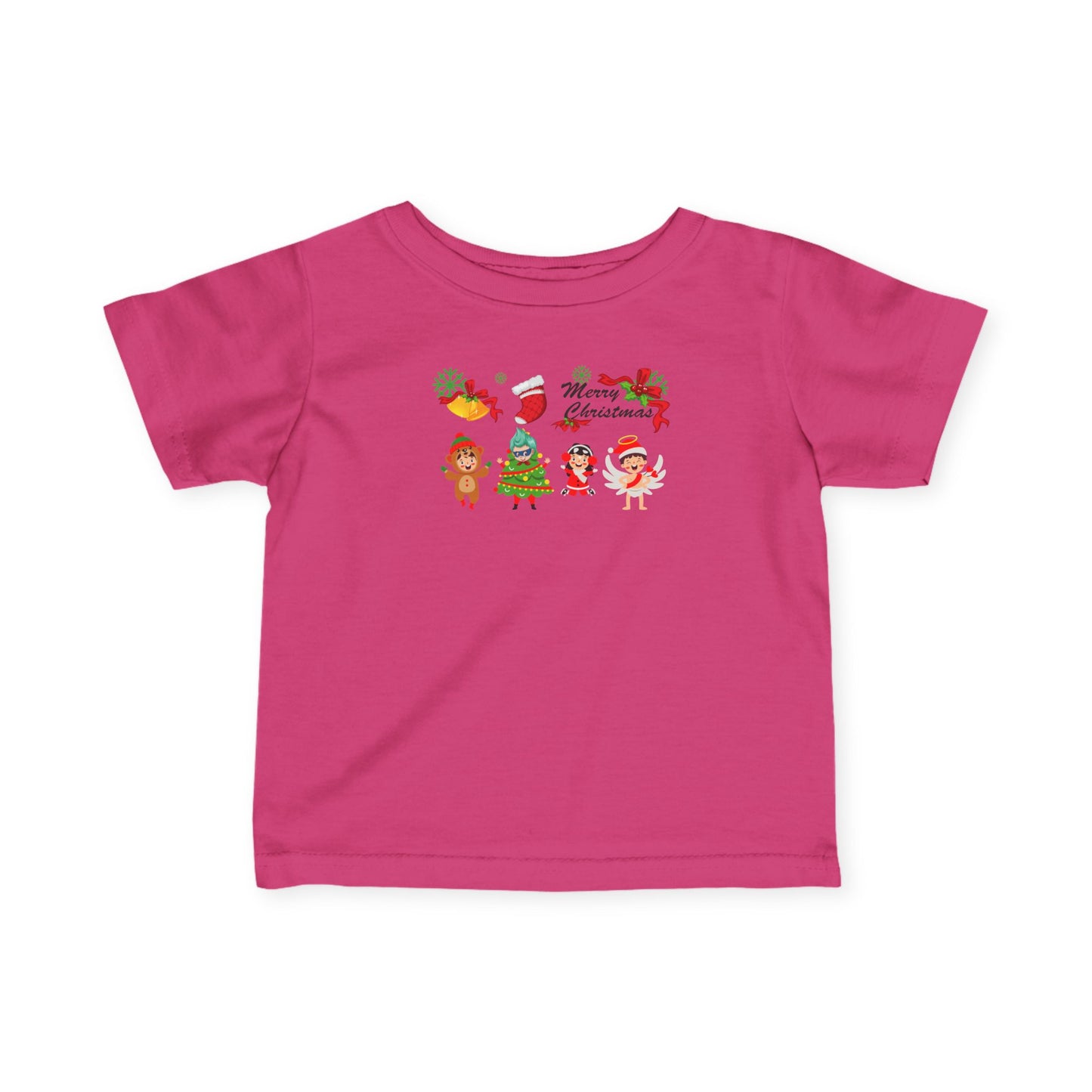 Infant Fine Jersey Tee - Merry christmas from super kid - [[{"value":"Wonderwear Kid"}]]