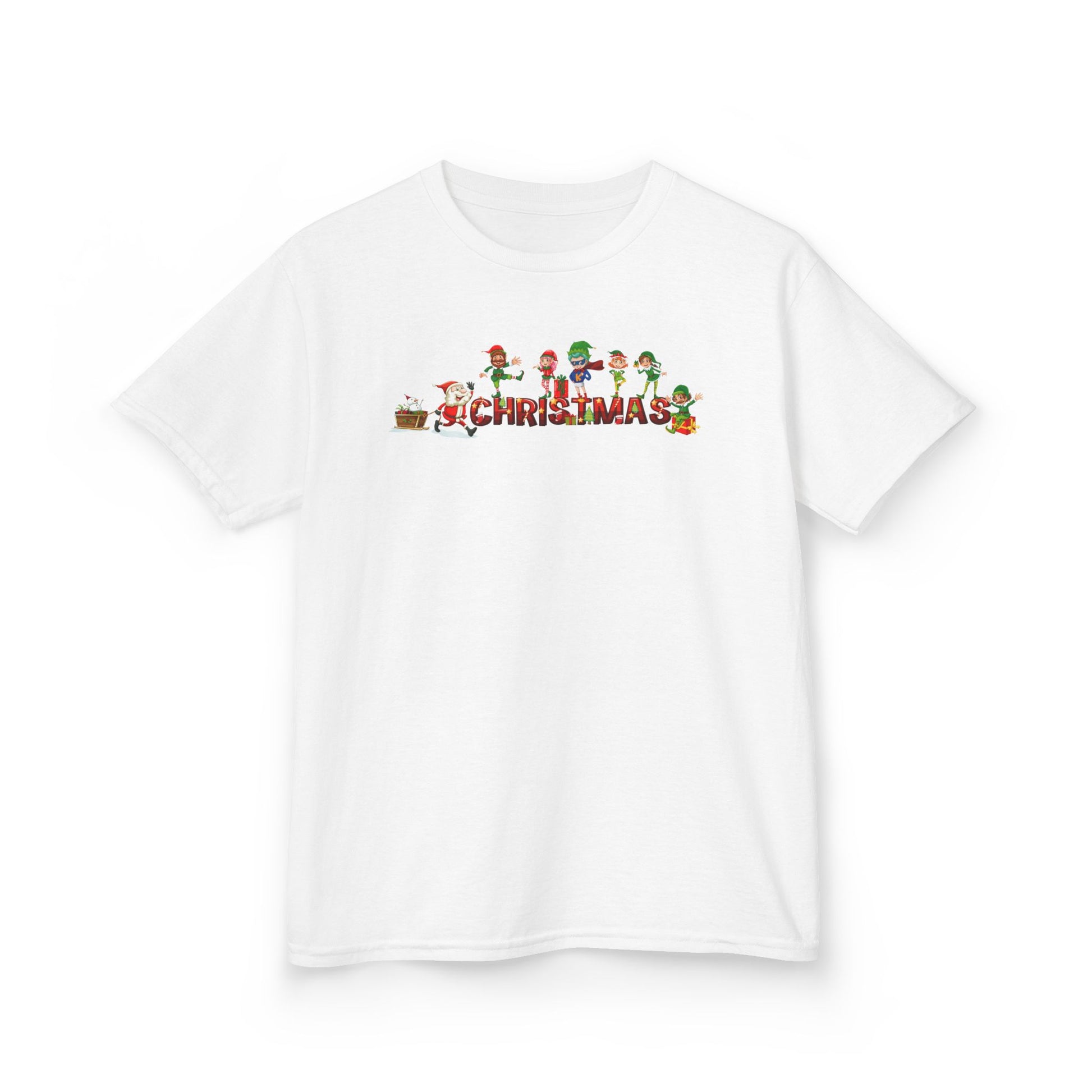 Kids Heavy Cotton™ Tee - Christmas with santa claus and friends - [[{"value":"Wonderwear Kid"}]]