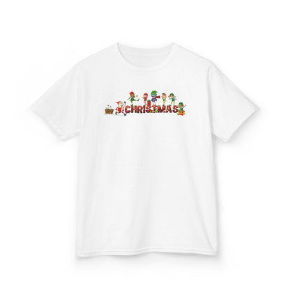 Kids Heavy Cotton™ Tee - Christmas with santa claus and friends - [[{"value":"Wonderwear Kid"}]]