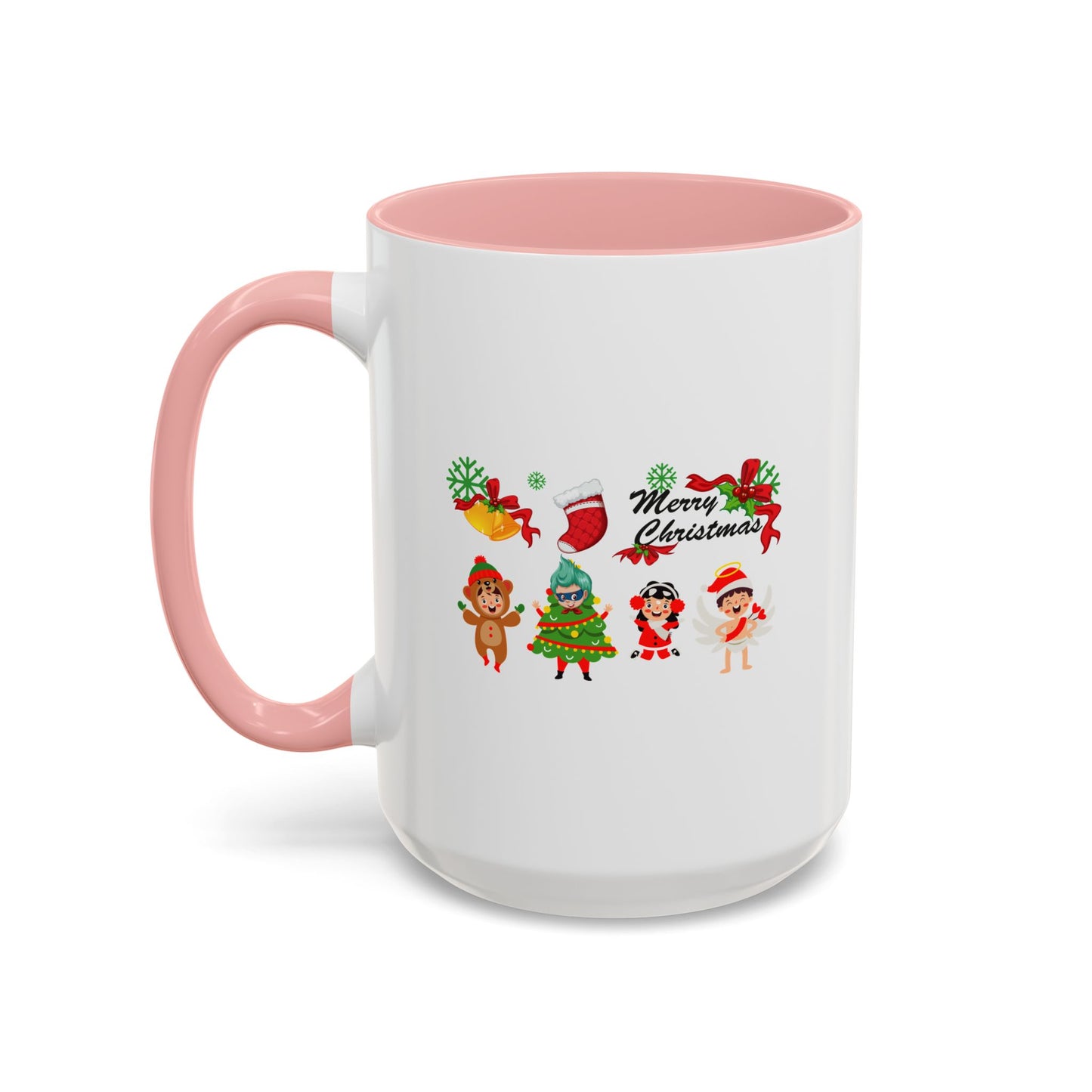 Accent Coffee Mug - Merry christmas from super kid